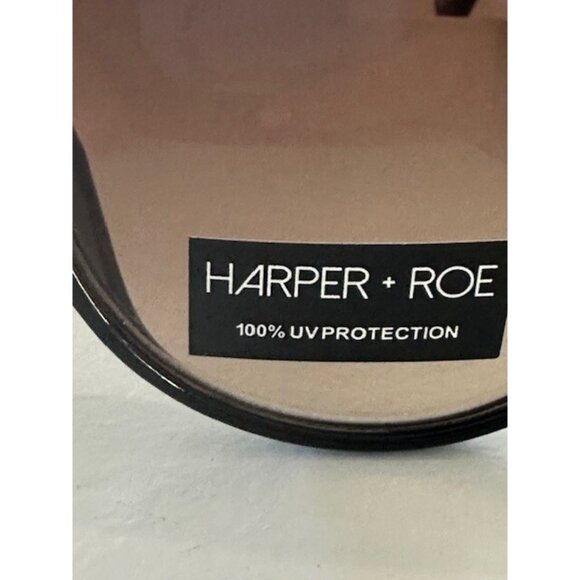 HARPER + ROE Rx’able Sunglasses Shiny Black HR1008 52-20-147 Brown Lenses NWT - Picture 2 of 11